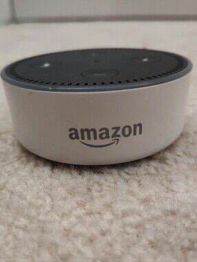 Amazon Echo Dot (2nd Generation) Smart Assistant, White, TESTED, No Power Cord
